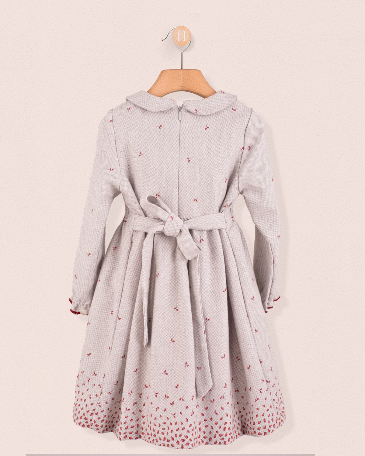 Margot Red Berries Smocked Dress